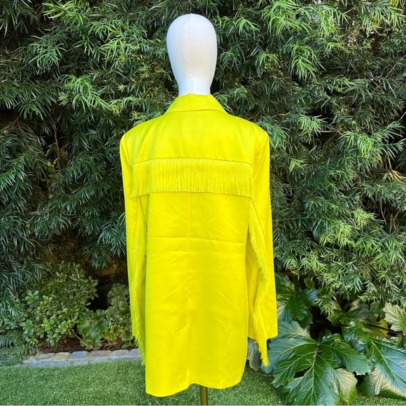 7 for all Mankind Neon Blazer Dress with fringe - Picture 5 of 12